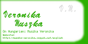 veronika muszka business card